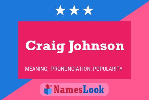 Craig Johnson 名字海报