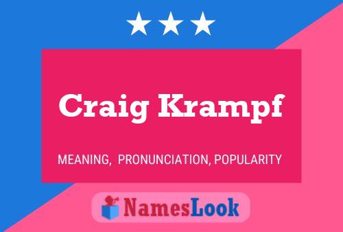 Craig Krampf 名字海报