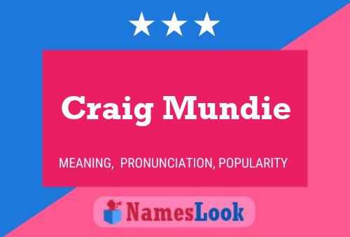 Craig Mundie 名字海报