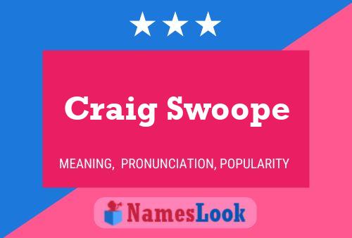 Craig Swoope 名字海报