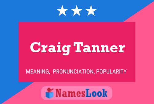 Craig Tanner 名字海报