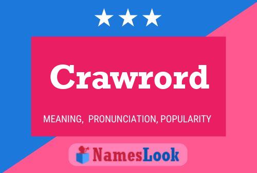 Crawrord 名字海报