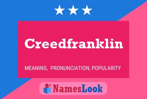 Creedfranklin 名字海报