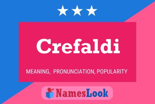 Crefaldi 名字海报