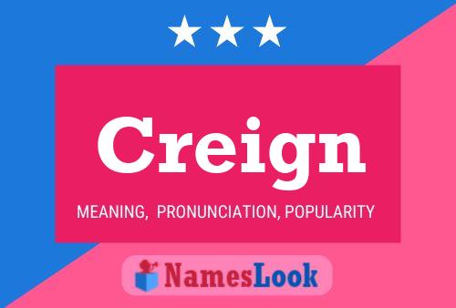 Creign 名字海报