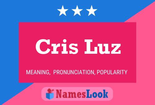 Cris Luz 名字海报