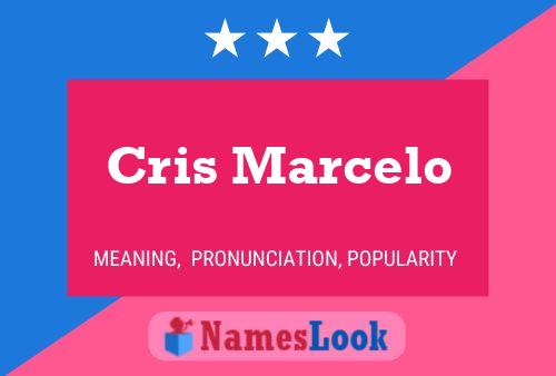 Cris Marcelo 名字海报