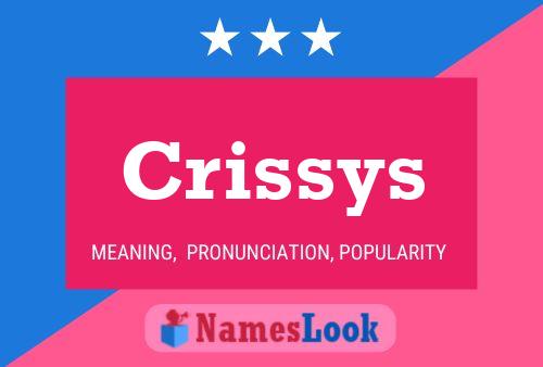 Crissys 名字海报