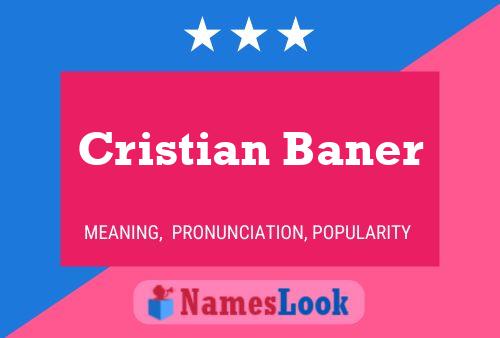 Cristian Baner 名字海报