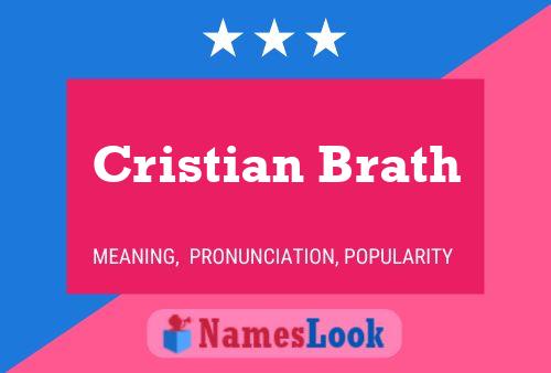 Cristian Brath 名字海报