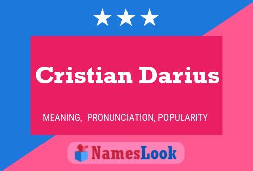 Cristian Darius 名字海报