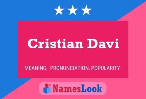 Cristian Davi 名字海报