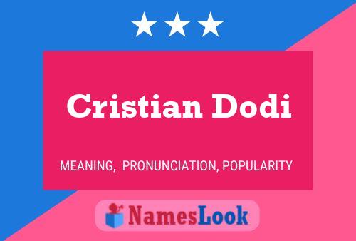 Cristian Dodi 名字海报