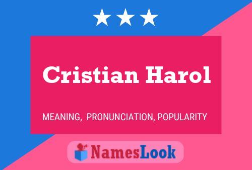 Cristian Harol 名字海报