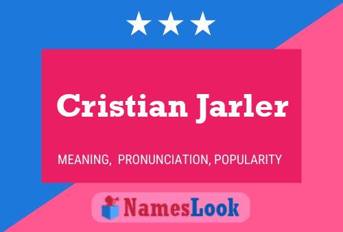 Cristian Jarler 名字海报