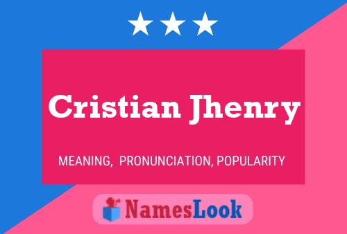 Cristian Jhenry 名字海报