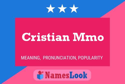 Cristian Mmo 名字海报