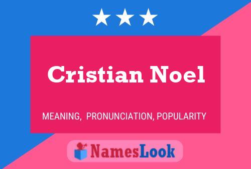 Cristian Noel 名字海报