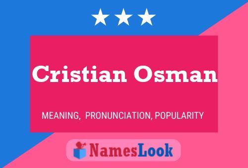 Cristian Osman 名字海报