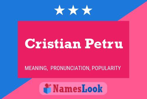 Cristian Petru 名字海报