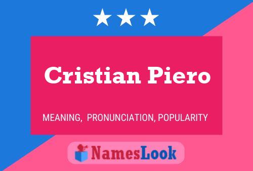 Cristian Piero 名字海报