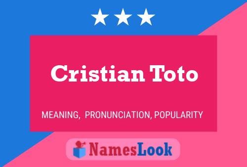 Cristian Toto 名字海报