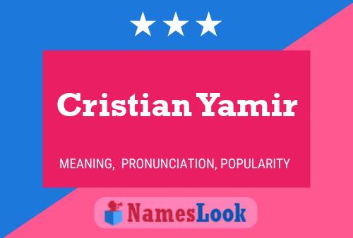 Cristian Yamir 名字海报