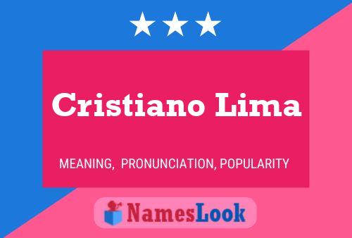 Cristiano Lima 名字海报