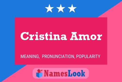 Cristina Amor 名字海报