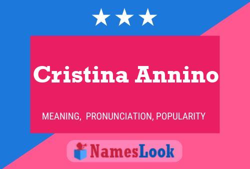 Cristina Annino 名字海报