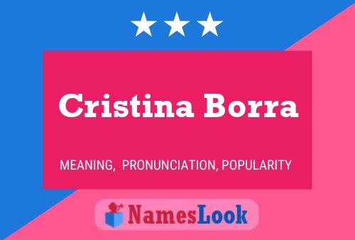 Cristina Borra 名字海报