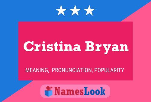 Cristina Bryan 名字海报