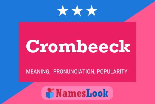 Crombeeck 名字海报