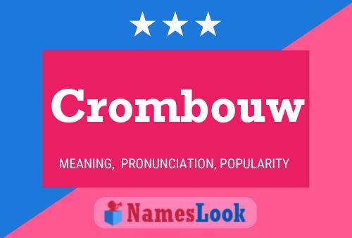 Crombouw 名字海报