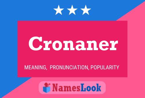 Cronaner 名字海报