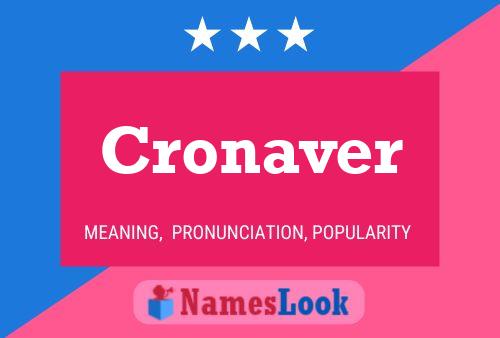 Cronaver 名字海报