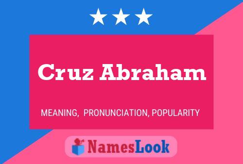 Cruz Abraham 名字海报