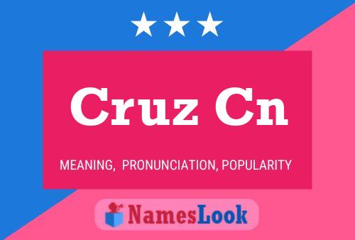 Cruz Cn 名字海报