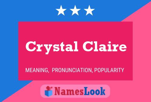 Crystal Claire 名字海报