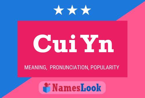 Cui Yn 名字海报