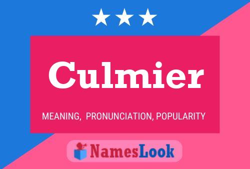 Culmier 名字海报