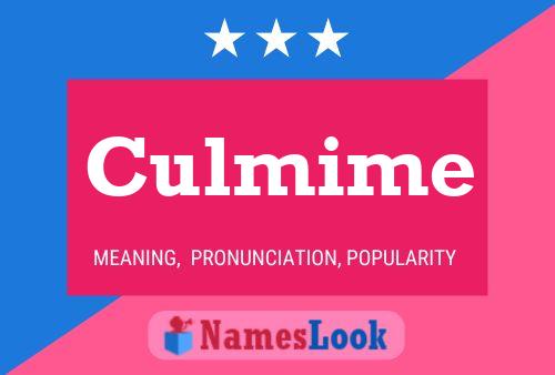 Culmime 名字海报