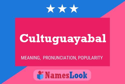 Cultuguayabal 名字海报