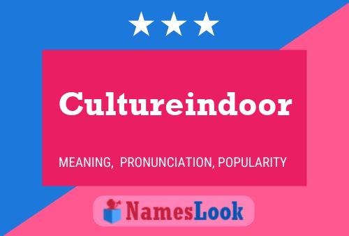 Cultureindoor 名字海报