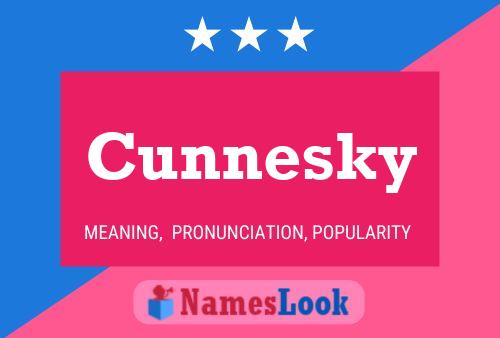 Cunnesky 名字海报