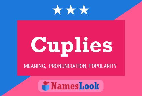 Cuplies 名字海报