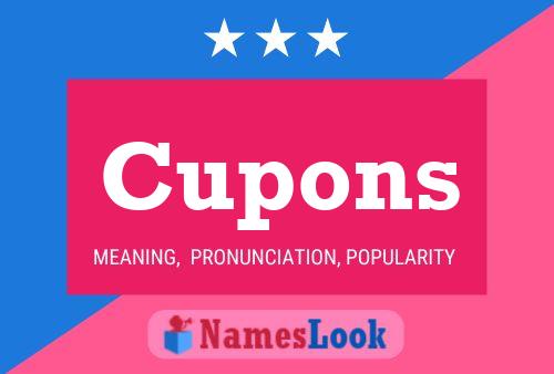 Cupons 名字海报