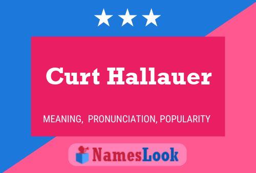 Curt Hallauer 名字海报