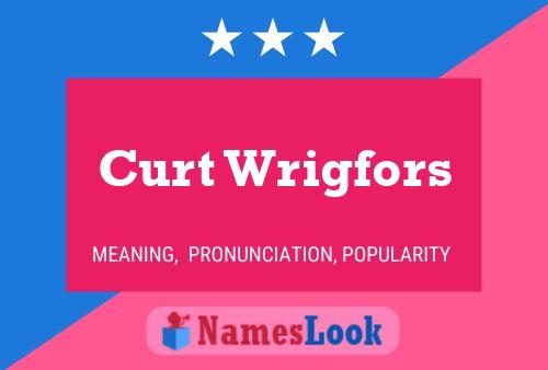 Curt Wrigfors 名字海报