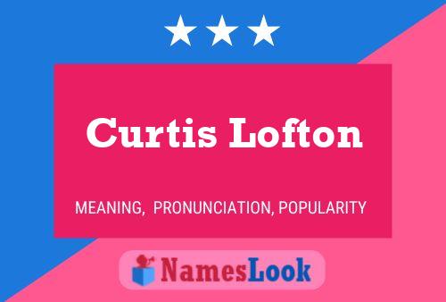 Curtis Lofton 名字海报